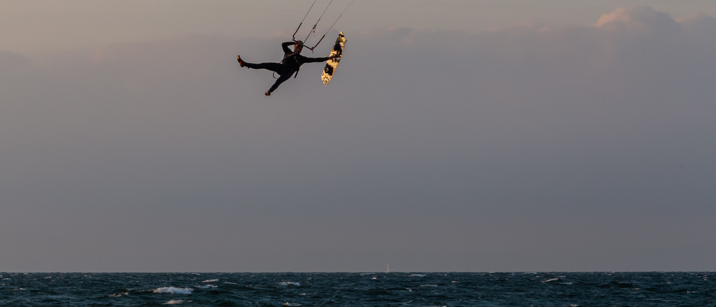Foto Kitesurfing Boardoff vor Warnemünde